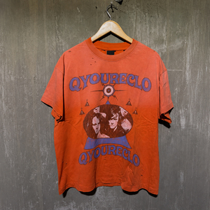 QYOURECLO T-Shirt <span class=keywords><strong>da</strong></span> <span class=keywords><strong>Uomo</strong></span> Personalizzata in 100% Cotone Lavorato a Maglia, Effetto Lavaggio Acido, Oversize, Stile Vintage - Product Image 1