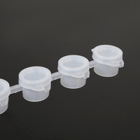 Boîtes de peinture en plastique transparentes vides de haute qualité pour fournitures artistiques, 2 ml, 3 ml, 5 ml *6