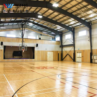 Estructura de Acero Prefabricada para Gimnasio de Baloncesto, Moderna, Impermeable, de Alta Gama, con Vida Útil de 50 Años, Viga de Acero Sólida en Forma de H, Resistente a 200 km/h