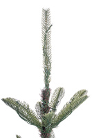 Décorations de Noël Treesmas, arbre de Noël artificiel sur pied de 72 pouces, 220 lumières, 581 pointes, PE/PVC/Métal, utilisation intérieure/extérieure