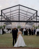Tente de réception en aluminium noir avec toit en pignon, panneaux latéraux transparents en PVC, pour événements extérieurs, mariages, festivals, traiteurs