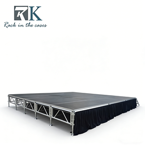 Aluminum <b>Stage</b> Each Piece <b>Platform</b> Adjustable Height for Outdoor Event - Product Image 2