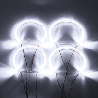 Phares Angel Eyes LED 131mm 146mm pour BMW Série 3 5 7 E46 E39 E36 E38, Feux de Jour Halo Accessoires Voiture Tuning