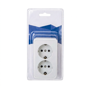 Presa Elettrica di Sicurezza ENCHUFE a 2 Connettori 5U in Plastica, Prodotta in Spagna, Modello 179373 - Product Image 1