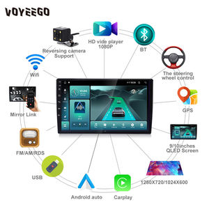 Voyeego Car DVD Player Auto Electronics Video Universal Car <b>Screen</b> 9/10 Inch GPS Stereo Radio Navigation System Audio - Product Image 2
