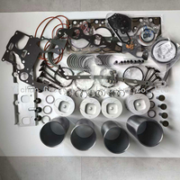 Nouveau Kit de Révision Complet Moteur Non-Turbo 4JB1, Pièces de Rechange Piston, Chemise de Cylindre, Segment, Joint, Plastique pour Chargeuse Bobcat 2.8L Diesel