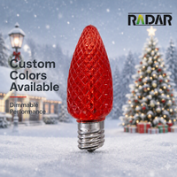 Ampoules LED C9 professionnelles à intensité variable, étanches IP65, pour décorations de Noël en extérieur