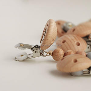 Özelleştirmek logosu BPA ücretsiz gıda güvenli silikon bebek emzik tutucu zinciri klip askı emzik için - Product Image 3