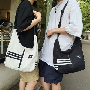 Canvas Bag Women Large Capacity Zipper Closure Water Resistant Casual Everyday Use Horizontal <b>Square</b> Style Summer 2024 - Product Image 1