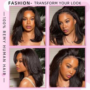 Raw Kinky Straight HD Transparent 13x4 13x6 HD <b>Lace</b> Frontal <b>Human</b> <b>Hair</b> <b>Wig</b> Curly <b>Human</b> <b>Hair</b> <b>Lace</b> <b>Front</b> <b>Wigs</b> for Black Women - Product Image 4