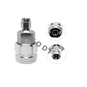 Adaptador de acero inoxidable RF Conector coaxial de alta frecuencia Adaptador de prueba 18G N Macho/<span class=keywords><strong>Jack</strong></span> a convertidor coaxial de enchufe de 3,5mm - Product Image 1