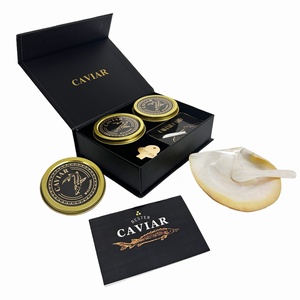 Biểu Tượng Tùy Chỉnh Nổi Phân Hủy Sinh Học Nga Cá Hồi Bay Cá Muỗng Ngọc Trai <span class=keywords><strong>Caviar</strong></span> Quà Tặng Bao Bì Hộp Với Miếng Bọt Biển Lót - Product Image 3