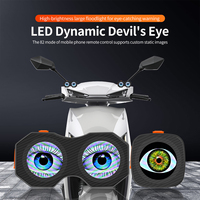 Feux arrière Devil Eyes, étanches, contrôle par application, 82 modes, feux d'avertissement Demon Eye pour accessoires de vélo et de moto
