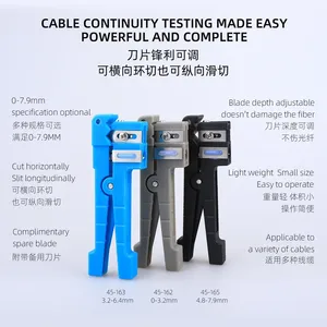 XUNKAI 45-162 Dénudeur de câbles coaxiaux et optiques FTTH pour fils de 0-3,2 mm - Product Image 4