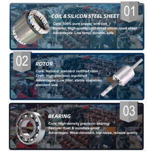 Motor Asíncrono Trifásico de CA de <span class=keywords><strong>Hierro</strong></span> Fundido a Prueba de Explosiones IE3 de 0.25HP 0.37HP 0.5HP 0.75HP 1HP <span class=keywords><strong>1</strong></span>.5HP 2HP 3HP 4HP 5.5HP 7.5HP 10HP 15HP - Product Image 4