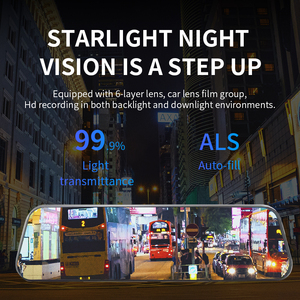 1080p GPS Wifi Dash Cam xem phía sau gương FM Đài phát thanh G-cảm biến vòng lặp ghi âm Carplay ghi video Ổ Đĩa Ghi cho - Product Image 5