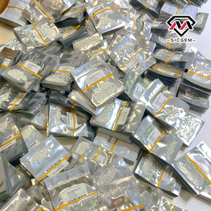 Moissanite SICGEM taille brillant rond, de 0,7 mm à 2,9 mm, couleur D, clarté VVS1, pour bijoux chaîne cubaine - Product Image 5