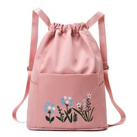 Sac à cordon pliable Oxford à vendre, sac à dos à cordon personnalisé en polyester pour hommes et femmes, vente en gros