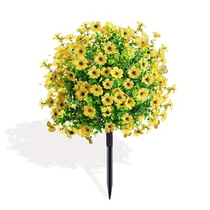 Bouquet de fleurs artificielles violettes Wen Hope 30cm-100cm en plastique pour la décoration de jardin et de maison - Product Image 5