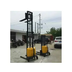 Hydraulic electric stacker car can be customized loading and unloading battery lift forklift truck load 1 ton 2 tons direct