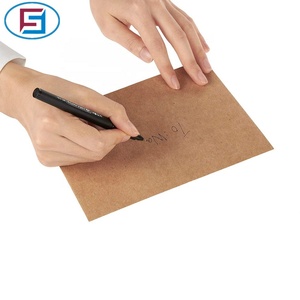 <span class=keywords><strong>Busta</strong></span> Regalo Artigianale FOXSUN in Carta Kraft Marrone Formato <span class=keywords><strong>A4</strong></span> con Logo Personalizzato, Spessore 120gsm, MOQ 2000pz - Product Image 4