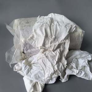 Trapos de Tela de Algodón 100% Blancos para Uso Mecánico, Cortes de Trapos de Algodón Blancos Industriales - Product Image 1