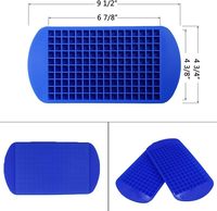 160 Petits moules à glaçons Mini plateaux à glaçons en silicone à dégagement facile
