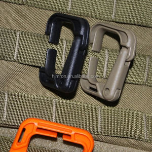 Porte-clés carré en plastique 4 couleurs avec mousqueton de fixation pour outils d'extérieur et alpinisme - Product Image 5