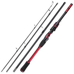Caña de Pescar Portátil Wildtrek de 1.8M, 4 Secciones, Fibra de Carbono, para Pesca de <span class=keywords><strong>Carpa</strong></span>, <span class=keywords><strong>con</strong></span> Férula y Empuñadura de EVA - Product Image 1