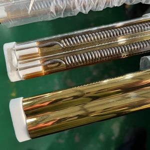 Lampe chauffante halogène à double tube à ondes moyennes personnalisée de 4500 W pour le séchage d'encre d'imprimante, d'acrylique, de plastique sous vide et de préformes, radiateur IR - Product Image 3