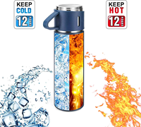 Bouteille isotherme en acier inoxydable de haute qualité 500 ml, tasse droite, trois couvercles, pour café, cadeaux – Meilleures ventes
