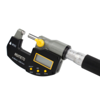 Micrómetro Robusto IP65 ASIMETO con Yunque de Carburo, Resistente al Polvo y al Agua, para Medición de Alta Precisión en Talleres de Mecanizado, en Stock