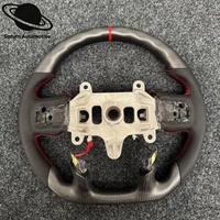 Volant de course en fibre de carbone personnalisé compatible avec Dodge Challenger Charger SRT 2015-2019, volant de course LED RPM