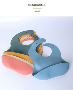 Ensemble d'alimentation pour bébé en silicone 8 en 1, bavoir et vaisselle sans BPA pour les repas des enfants, comprend un bol pour bébé, un ensemble d'alimentation pour bébé - Product Image 5