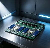 Serveur HPC AI JumSoft 8U Rack avec deux processeurs SP5, 8 accélérateurs GPU haute vitesse, 24 emplacements DDR5 DIMM en stock