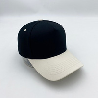 Lot de 10 casquettes de baseball personnalisées à 5 panneaux pour hommes et femmes, en coton crème, style color block, ajustables, streetwear, pour l'extérieur, nouveau style