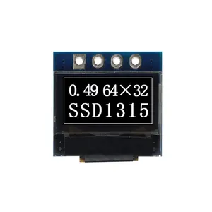 Módulo LCD OLED de 0,49 pulgadas blanco OLED 4 pines 64x32 serial IIC driver SSD1315