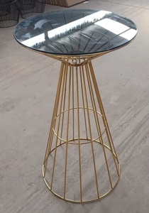 Sala da pranzo moderna casa <span class=keywords><strong>cucina</strong></span> ristorante mobili da Bar alto tavolo Bar Top Pub sala espositiva tavolo alto MDF tavolo Bar - Product Image 6