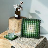 Quadratische Filz kugel untersetzer Bunter Heizplatten halter Hitze beständiger Top flappen für Tisch Schreibtisch Küchen bar Restaurants
