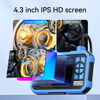 Caméra endoscopique industrielle avec écran IPS 4,3 pouces, 1080P HD, étanche IP67, 2600mAh, Type-C, pour la vérification des tuyaux de moteur de voiture et des égouts