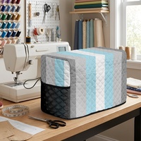Housse de machine à coudre matelassée personnalisée en polyester, motif arc-en-ciel gay Demiboy, pour la protection et le rangement des machines inutilisées à usage domestique