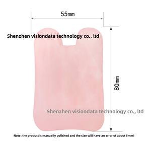 Rullo di Giada e Gua Sha in Quarzo Rosa, Massaggiatore Corpo in Cristallo con Lavorazione Personalizzata da <span class=keywords><strong>Disegni</strong></span> - Product Image 4