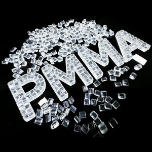 Gránulos de Resina Acrílica PMMA Transparentes de Alta Transmitancia 40%-80% Grado de Moldeo Grado Alimenticio Aplicación General - Product Image 1
