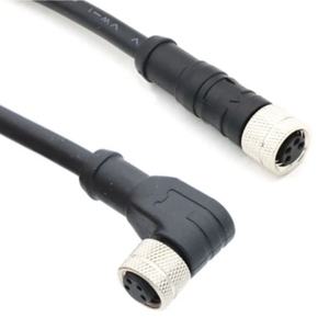 Açılı M8 Kalıplı Kablo 4 Pinli 24AWG Su Geçirmez Tek Uçlu Sensör Kablosu - Product Image 5