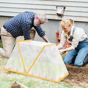 Transparent Foldable Cold-Proof Freeze-Proof Seedling <b>Cover</b> Insulation Tent for Gardening <b>Plants</b> Plastic Garden Supply - Product Image 1