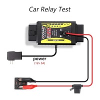 GODIAG GT106 PLUS Adaptador para Camiones de Servicio Pesado de 12V, Lector de Códigos, Limpieza y Prueba de Inyectores de Combustible para Autos y Camiones