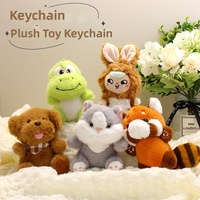 Porte-clés breloque animal en peluche mignon 2026, pendentif en coton PP doux et court pour sacs à main et sacs à dos, 15 styles