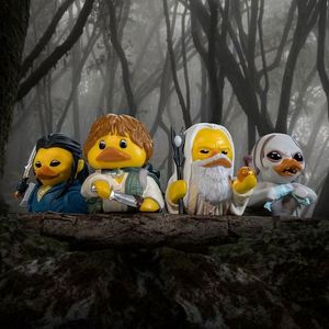 3.5 "Rubber Pvc Hand Magnifying Glass Cartoon Character Model Cosplay Decoration Doll Duck - Product Image 6