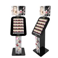 Acryl-Displayständer für Kosmetik und Lippenstifte, Großer Hautpflege-Präsentationsschrank, Make-up und Feuchtigkeitspflege-Ausstellungsregal