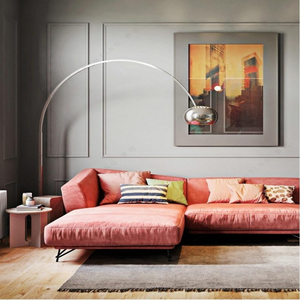 Nordische Moderne Marmor-Basis Angel-Stehlampe Bogen-Stehleuchte für Wohnzimmer Hotel - Product Image 6